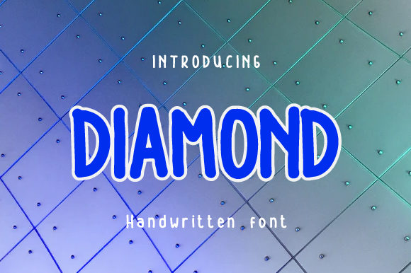 Diamond Font Poster 2
