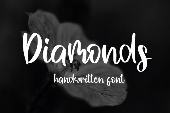 Diamonds Font Poster 1