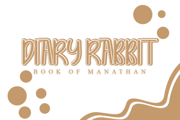 Diary Rabbit Font Poster 1