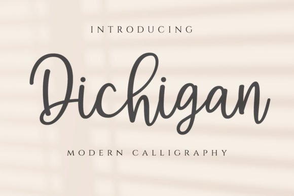 Dichigan Font Poster 1