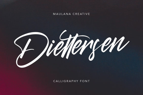 Diettersen Font Poster 1