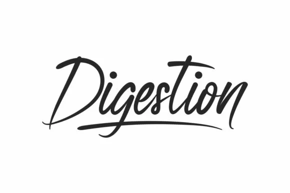 Digestion Font Digestion Font Poster 1