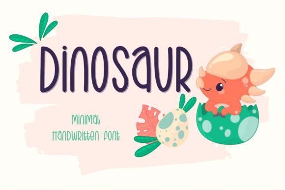 Dinosaur Font Poster 1