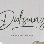 Dioksiany Font Poster 1