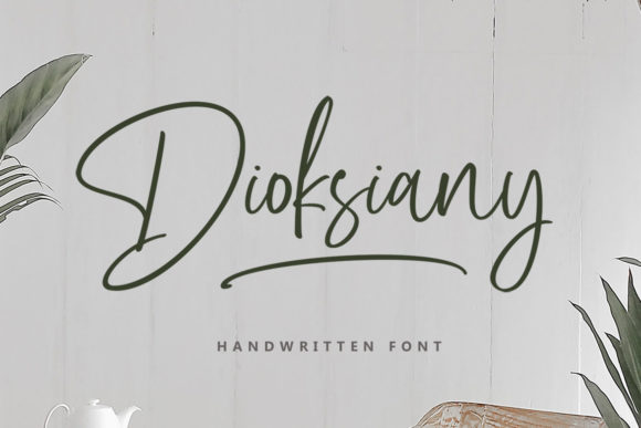 Dioksiany Font Poster 1