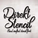 Direkt Stencil Font Poster 1