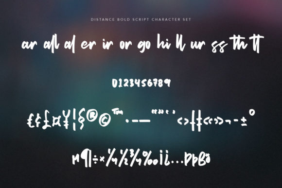 Distance Font Poster 7
