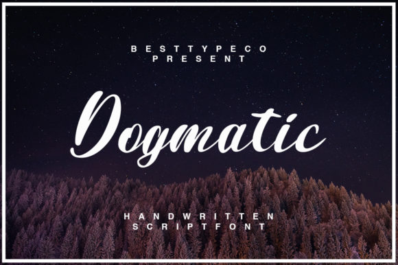 Dogmatic Font Poster 1