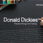 Donald Dickies Font Poster 1