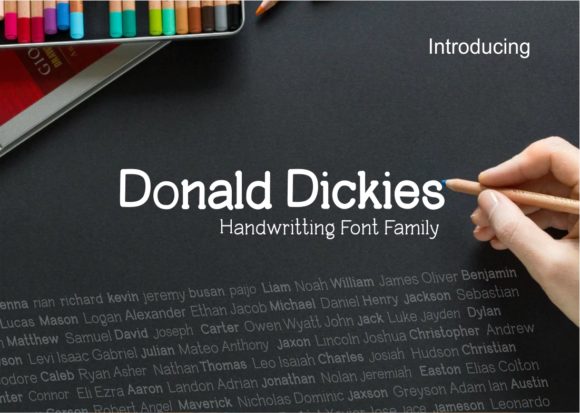 Donald Dickies Font Poster 1