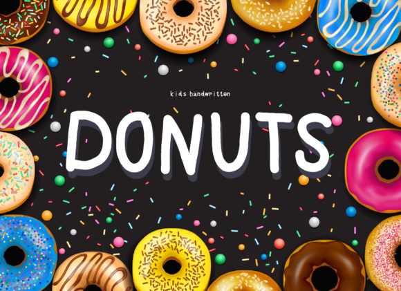 Donuts Font Poster 1