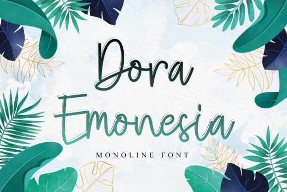 Dora Emonesia Font Poster 3