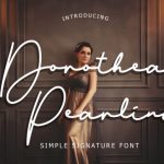 Dorothea Pearlina Font Poster 1