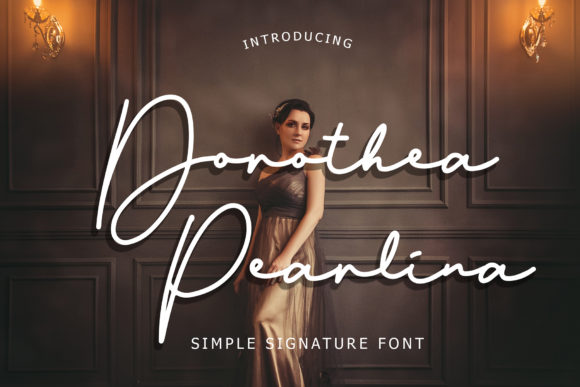 Dorothea Pearlina Font Poster 1