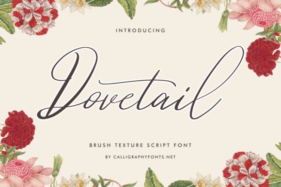 Dovetail Font Poster 1