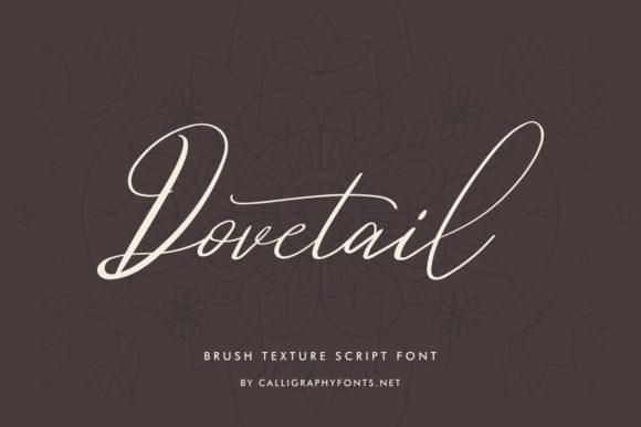 Dovetail Font Poster 2