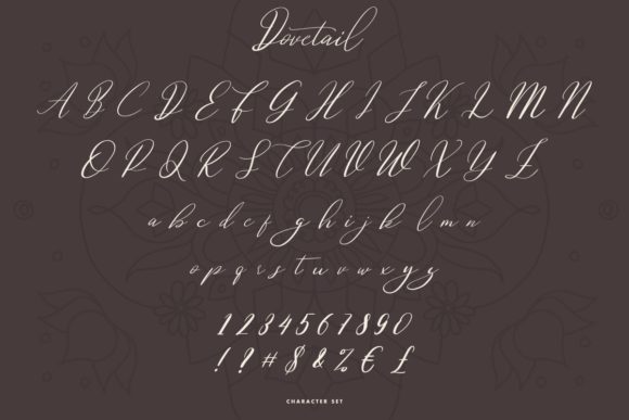 Dovetail Font Poster 5