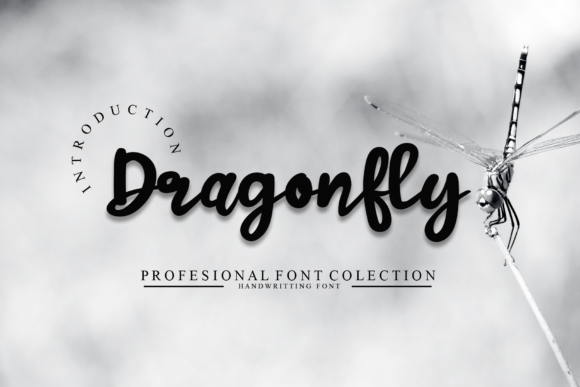 Dragonfly Font Poster 1