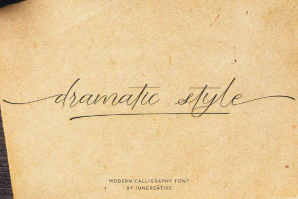Dramatic Style Font Poster 1