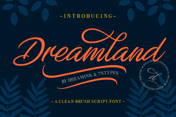 Dreamland Font Dreamland Font Poster 1