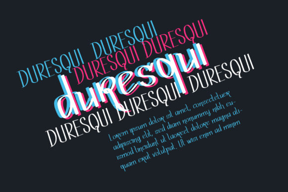 Duresqui Font Poster 1