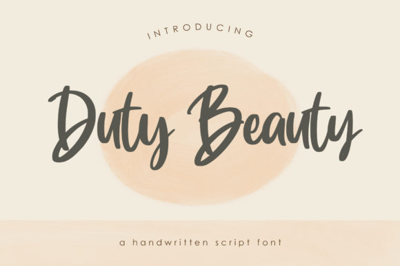Duty Beauty Font Poster 1