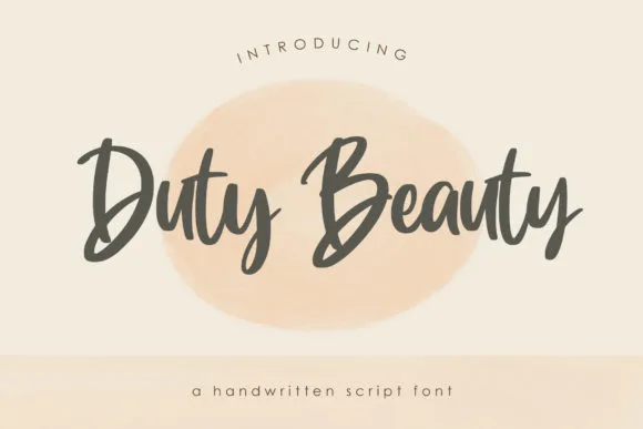 Duty Beauty Font Duty Beauty Font Poster 1