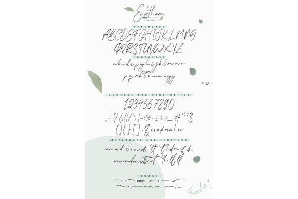 Earthan Font Poster 5