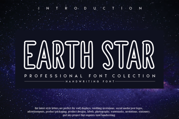 Earthstar Font Poster 1