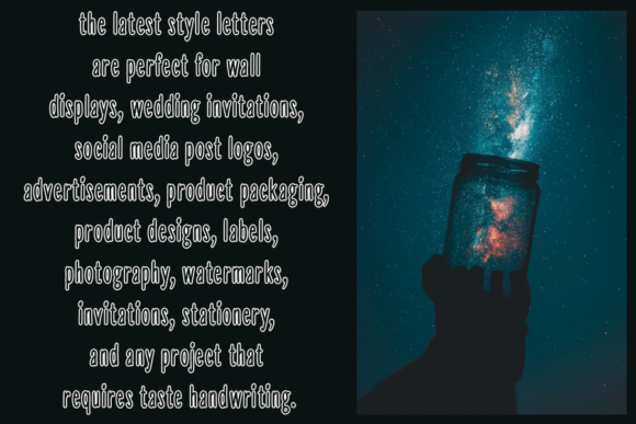 Earthstar Font Poster 3