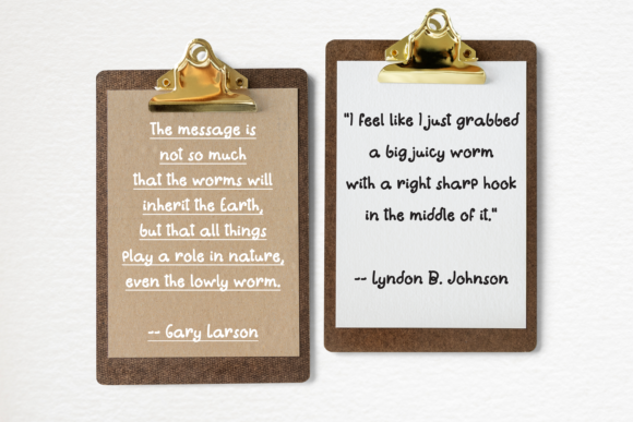 Earthworms Font Poster 3