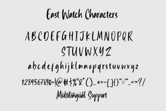 East Watch Font Poster 10