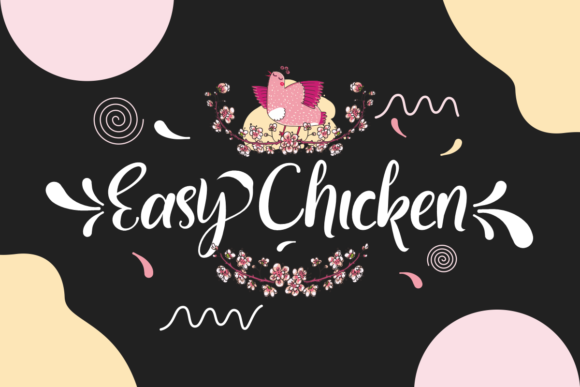 Easy Chicken Font Poster 1