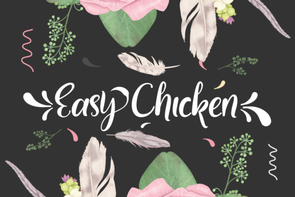 Easy Chicken Font Poster 3