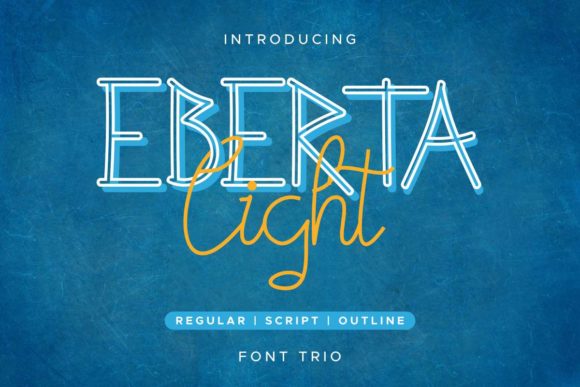 Eberta Light Font Poster 1