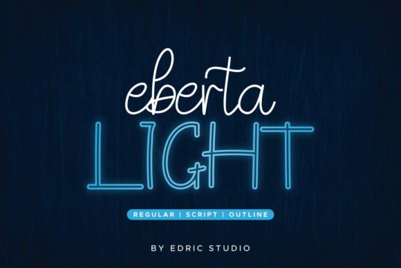 Eberta Light Font Poster 2