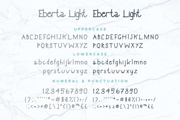 Eberta Light Font Poster 5