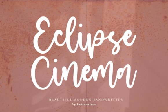 Eclipse Cinema Font Poster 1