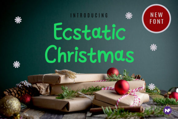 Ecstatic Christmas Font Poster 1