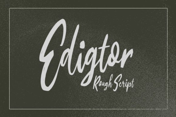 Edigtor Font Poster 1