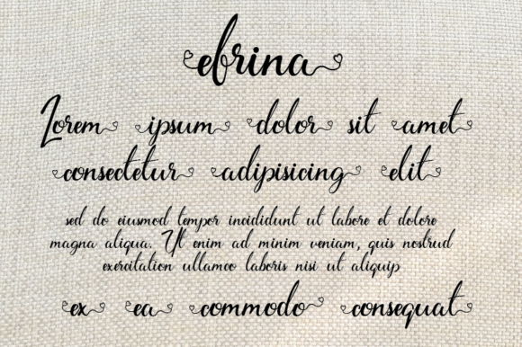 Efrina Font Poster 3
