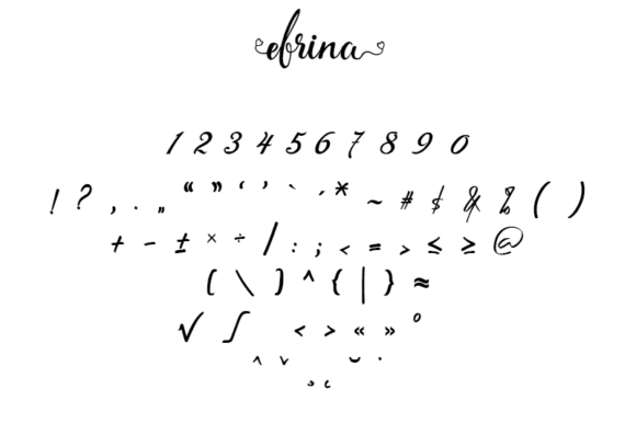 Efrina Font Poster 7