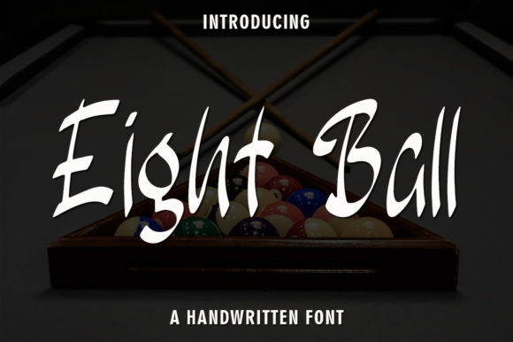 Eight Ball Font Poster 1