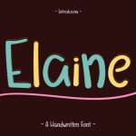 Elaine Font Poster 1