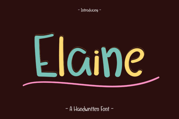 Elaine Font Poster 1