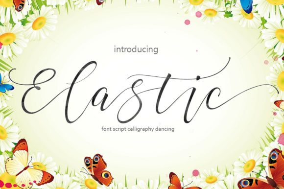 Elastic Font Poster 1