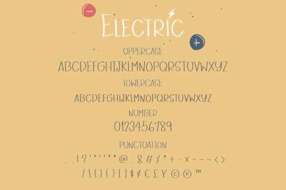 Electric Font Poster 3