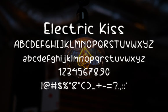 Electric Kiss Font Poster 5