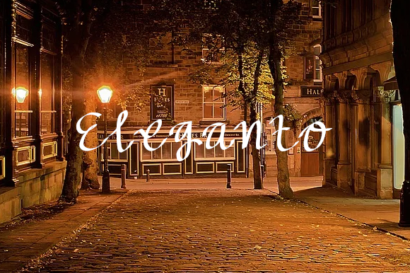 Eleganto Font Poster 2
