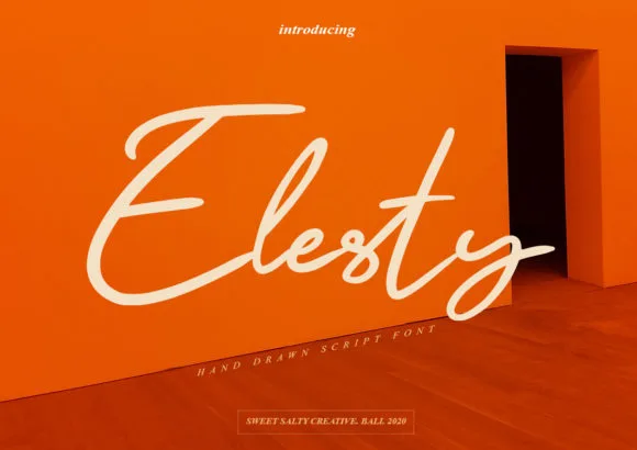 Elesty Font Elesty Font Poster 1